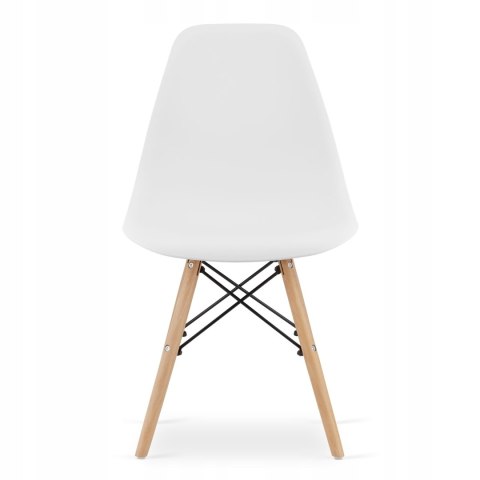 Zestaw stół prostokątny 120x80cm dąb sonoma + 4 krzesła OSAKA białe