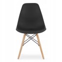 Zestaw stół prostokątny ADRIA 120x80cm czarny + 4 krzesła OSAKA czarne