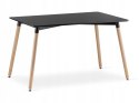 Zestaw stół prostokątny ADRIA 120x80cm czarny + 4 krzesła OSAKA czarne