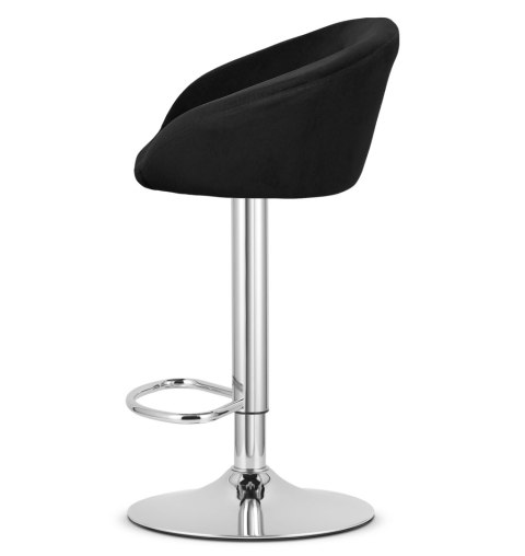 Hoker EAST - aksamit czarny / baza chrom