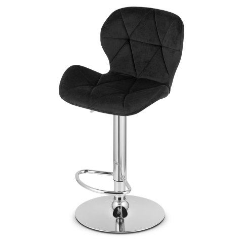 Hoker WEST - aksamit czarny / baza chrom