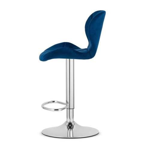 Hoker WEST - aksamit granatowy / baza chrom x 2