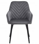 Krzesło NANA - ciemny szary aksamit / nogi czarne x 1