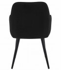 Krzesło NANA - czarny aksamit / nogi czarne x 1
