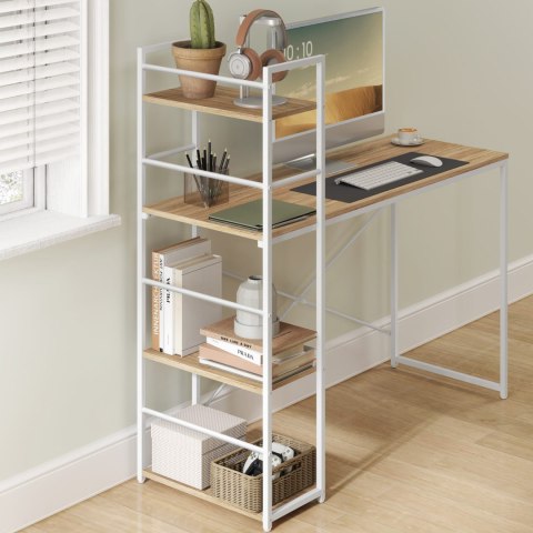 Biurko Komputerowe MAX 4.0 - sonoma / nogi białe