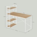 Biurko Komputerowe MAX 4.0 - sonoma / nogi białe