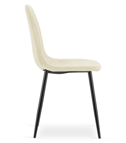 Krzesło COMO - beż aksamit x 3