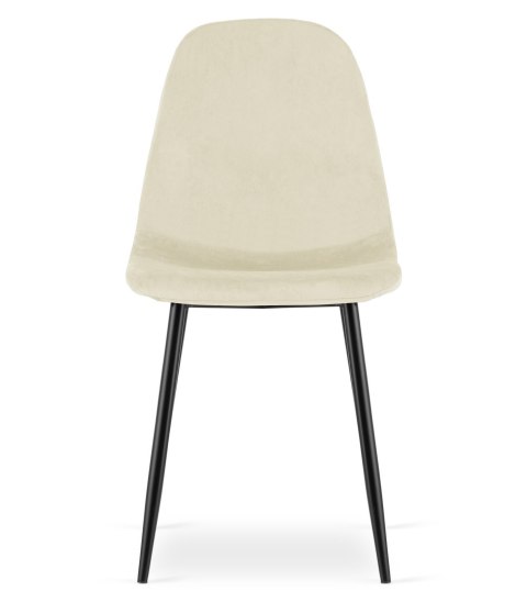 Krzesło COMO - beż aksamit x 4