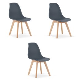 Krzesło KITO - dark slate x 3