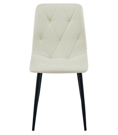 Krzesło LIBRA - beż materiał / nogi czarne x 1