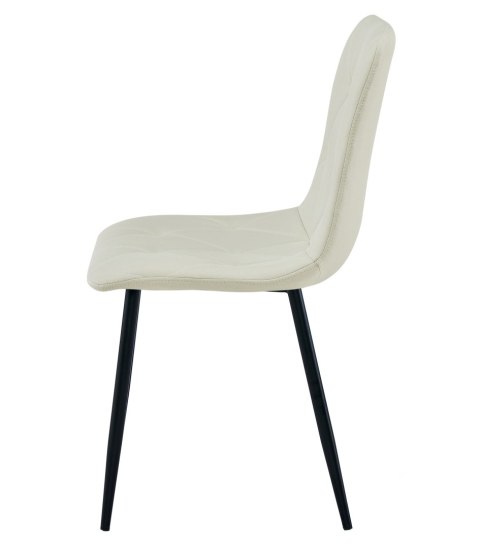 Krzesło LIBRA - beż materiał / nogi czarne x 1