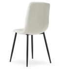 Krzesło LIBRA - beż materiał / nogi czarne x 1