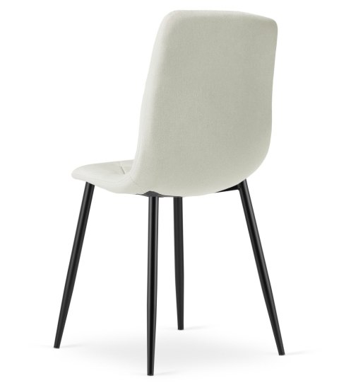 Krzesło LIBRA - beż materiał / nogi czarne x 1