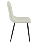 Krzesło LIBRA - beż materiał / nogi czarne x 1
