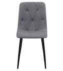 Krzesło LIBRA - ciemny szary materiał / nogi czarne x 1