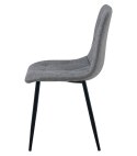 Krzesło LIBRA - ciemny szary materiał / nogi czarne x 1