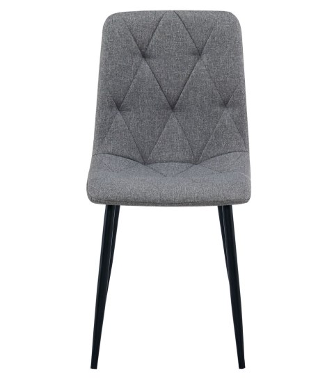 Krzesło LIBRA - ciemny szary materiał / nogi czarne x 2