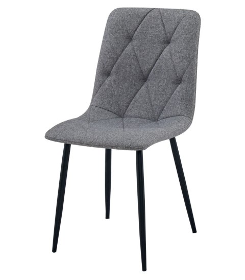 Krzesło LIBRA - ciemny szary materiał / nogi czarne x 3