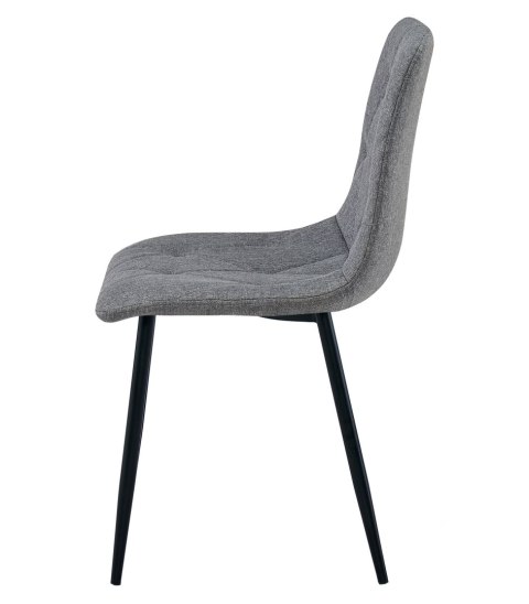 Krzesło LIBRA - ciemny szary materiał / nogi czarne x 3