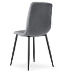 Krzesło LIBRA - ciemny szary materiał / nogi czarne x 3