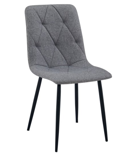 Krzesło LIBRA - ciemny szary materiał / nogi czarne x 4