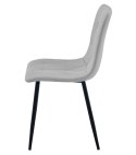 Krzesło LIBRA - jasny szary materiał / nogi czarne x 1