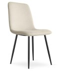 Krzesło RIFT - beż / nogi kolor czarny x 2