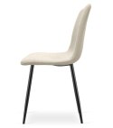 Krzesło RIFT - beż / nogi kolor czarny x 2