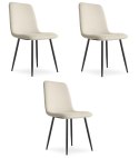 Krzesło RIFT - beż / nogi kolor czarny x 3