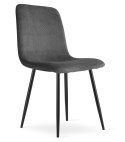 Krzesło RIFT - szary sztruks / nogi kolor czarny x 1