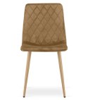 Krzesło TURIN - brązowy aksamit / nogi kolor drewna x 1