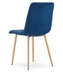 Krzesło TURIN - granat aksamit / nogi kolor drewna x 1