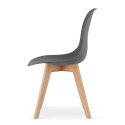 Krzesło KITO ciemnoszare / nogi naturalne x 2