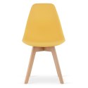 Krzesło KITO musztarda / nogi naturalne x 3
