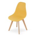 Krzesło KITO musztarda / nogi naturalne x 3