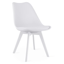 Krzesło MARK - białe / nogi białe x 1