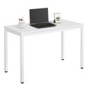 Stół TESSA 120cm x 60cm - biały / białe nogi