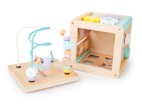Drewniana kostka edukacyjna sorter mula ECOTOYS ECOTOYS