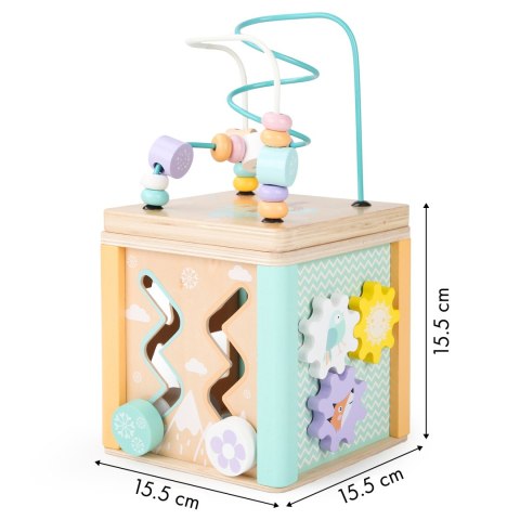 Drewniana kostka edukacyjna sorter mula ECOTOYS ECOTOYS