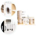 Drewniana kuchnia dla dzieci osobne segmenty XXL tablica + LED ECOTOYS ECOTOYS