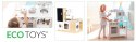 Drewniana kuchnia dla dzieci osobne segmenty XXL tablica + LED ECOTOYS ECOTOYS