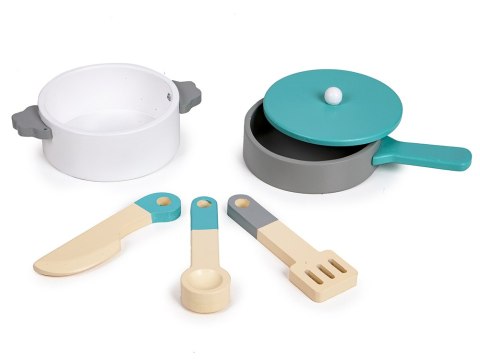 Drewniana kuchnia z akcesoriami dla dzieci ECOTOYS ECOTOYS