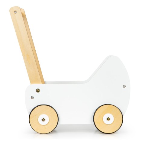 Drewniany wózek dla lalek pchacz chodzik ECOTOYS ECOTOYS