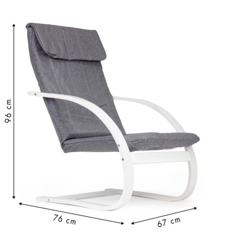 Fotel fiński bujany leżanka leżak do salonu ModernHome ModernHome