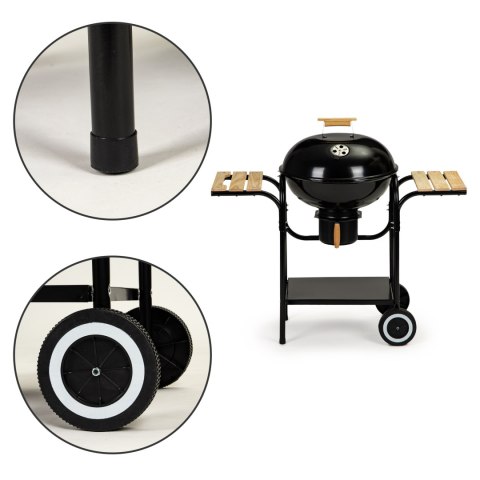 Grill ogrodowy węglowy z pokrywą i półkami ruszt popielnik MultiGarden MultiGarden