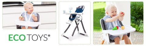 Krzesełko fotelik do karmienia Renifer składane ECOTOYS ECOTOYS