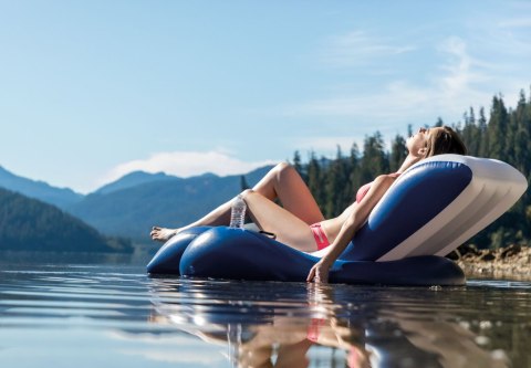 Materac fotel dmuchany wodny plażowy 2w1 180x135 cm INTEX 58868 INTEX