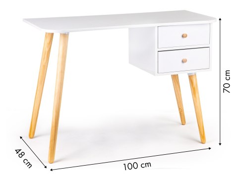 Nowoczesne biurko komputerowe stolik 2 szuflady ModernHome ModernHome