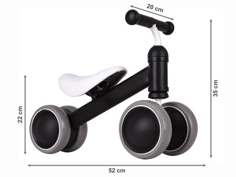 Rowerek biegowy treningowy mini rower dla dzieci czarny ECOTOYS ECOTOYS