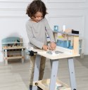 Stół narzędziowy drewniany warsztat 32 elementy zabawki ECOTOYS ECOTOYS